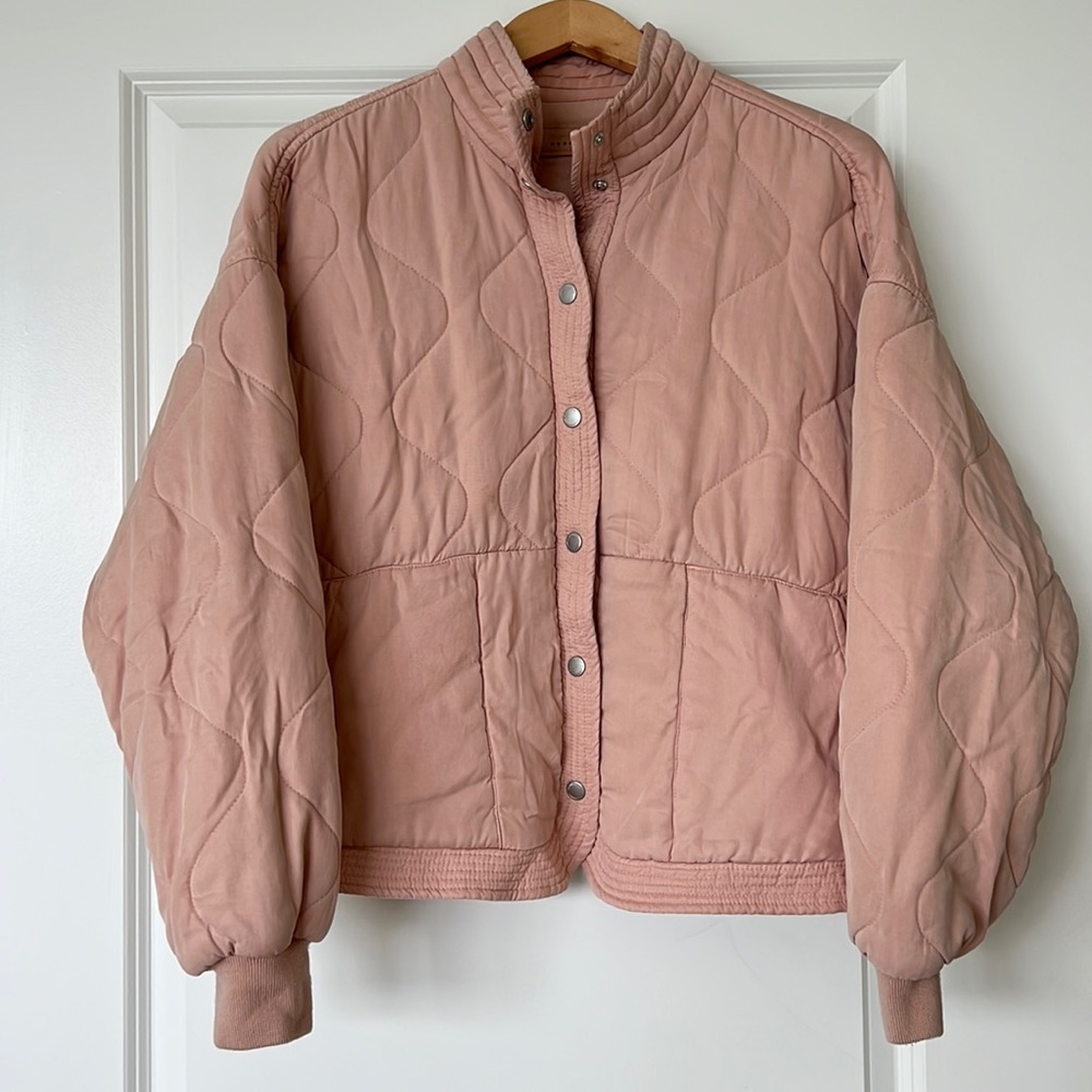 Blank NYC quilted bomber jacket